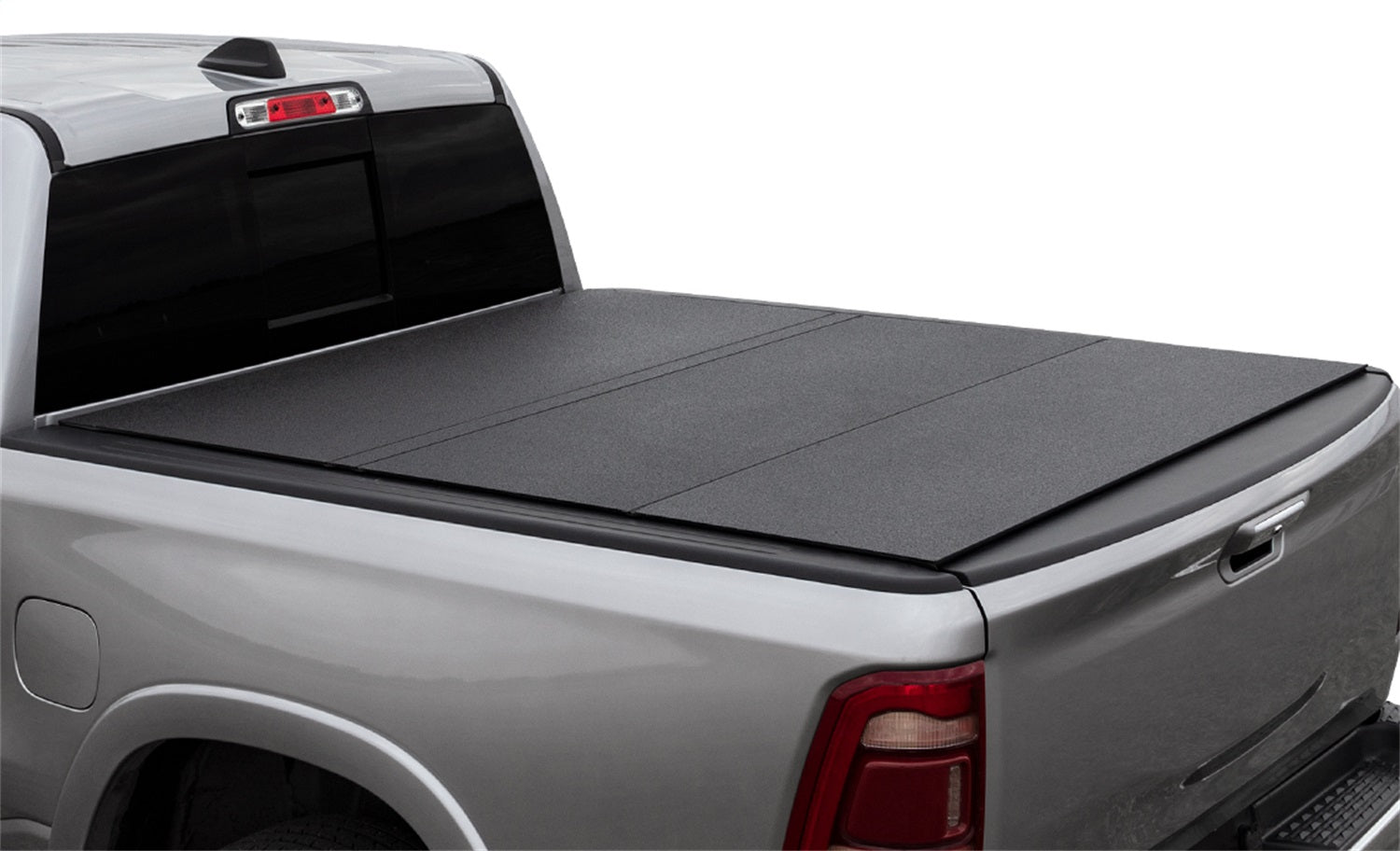 ACI B3040079 LOMAX™ Hard Tri-Fold Cover; Black Urethane Finish; Split Rail; ACI B3040079