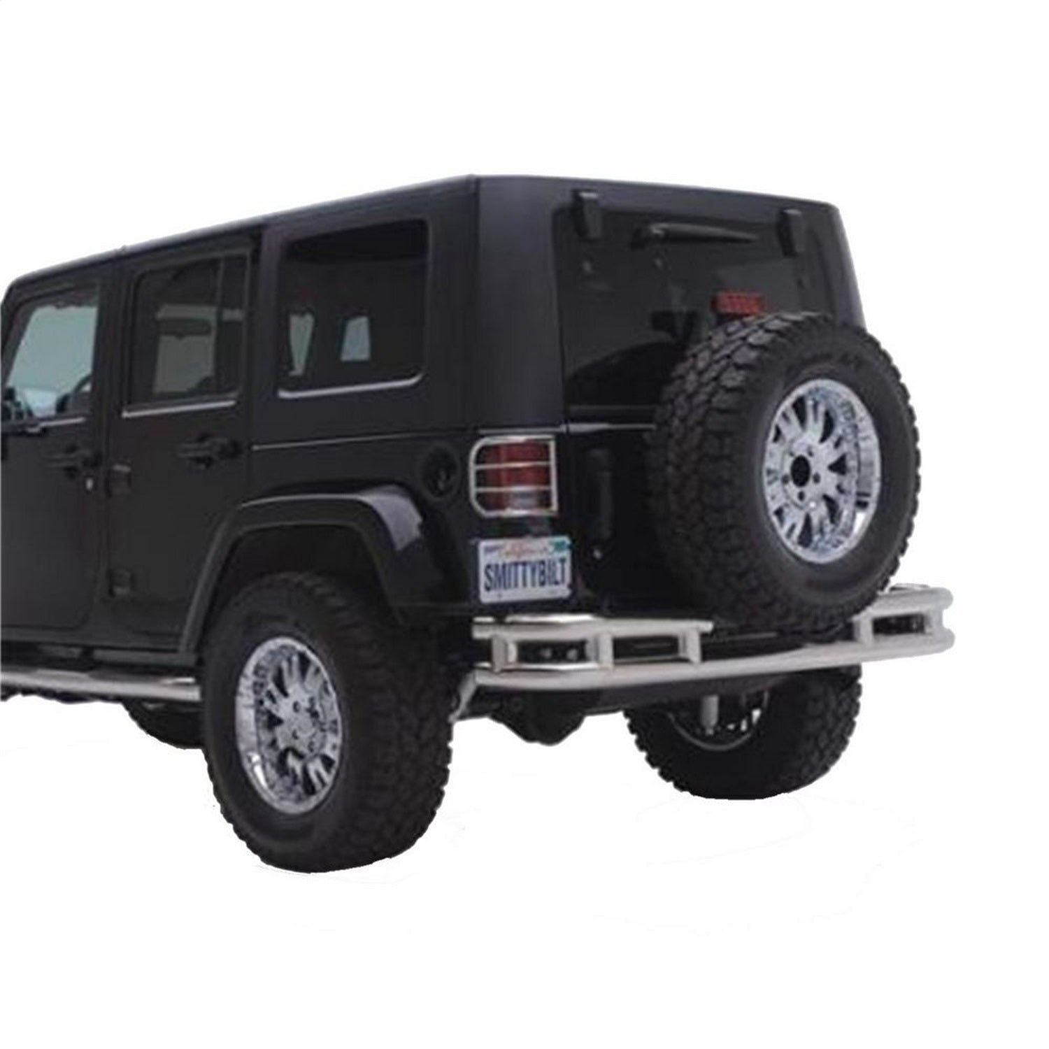Rear Bumper; w/o Hitch; Stainless Steel; Smittybilt RB01-S