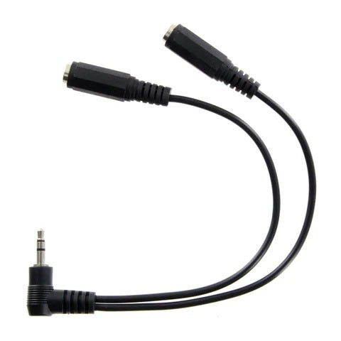 Racing Electronics RE-66-S Splitter Stereo 1/8in Male to 1/8in Dual Femal Racing Electronics RE-66-S