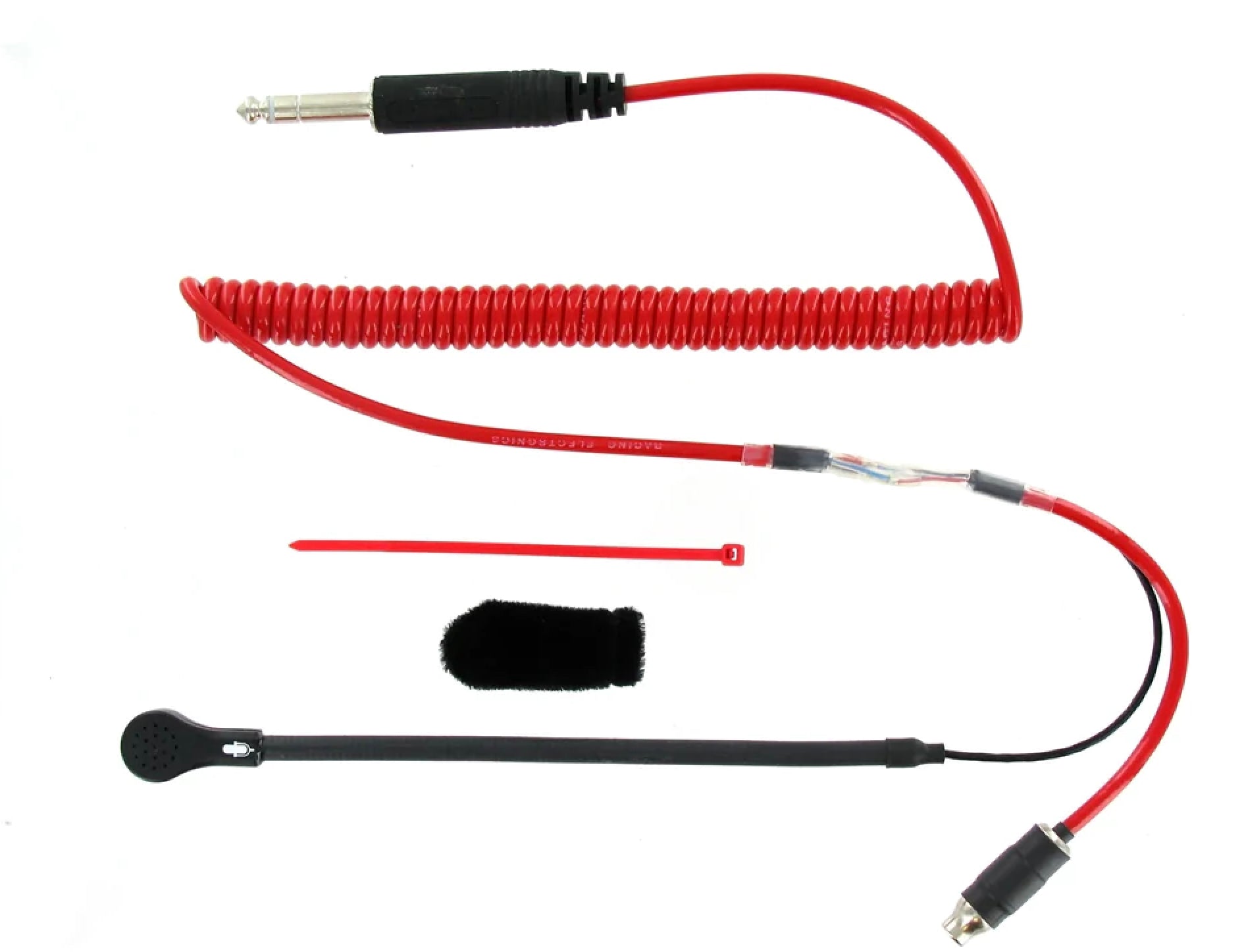 Racing Electronics RT605-C Helmet Kit w/ Compact Flex Boom 3 Conn. Cord Racing Electronics RT605-C