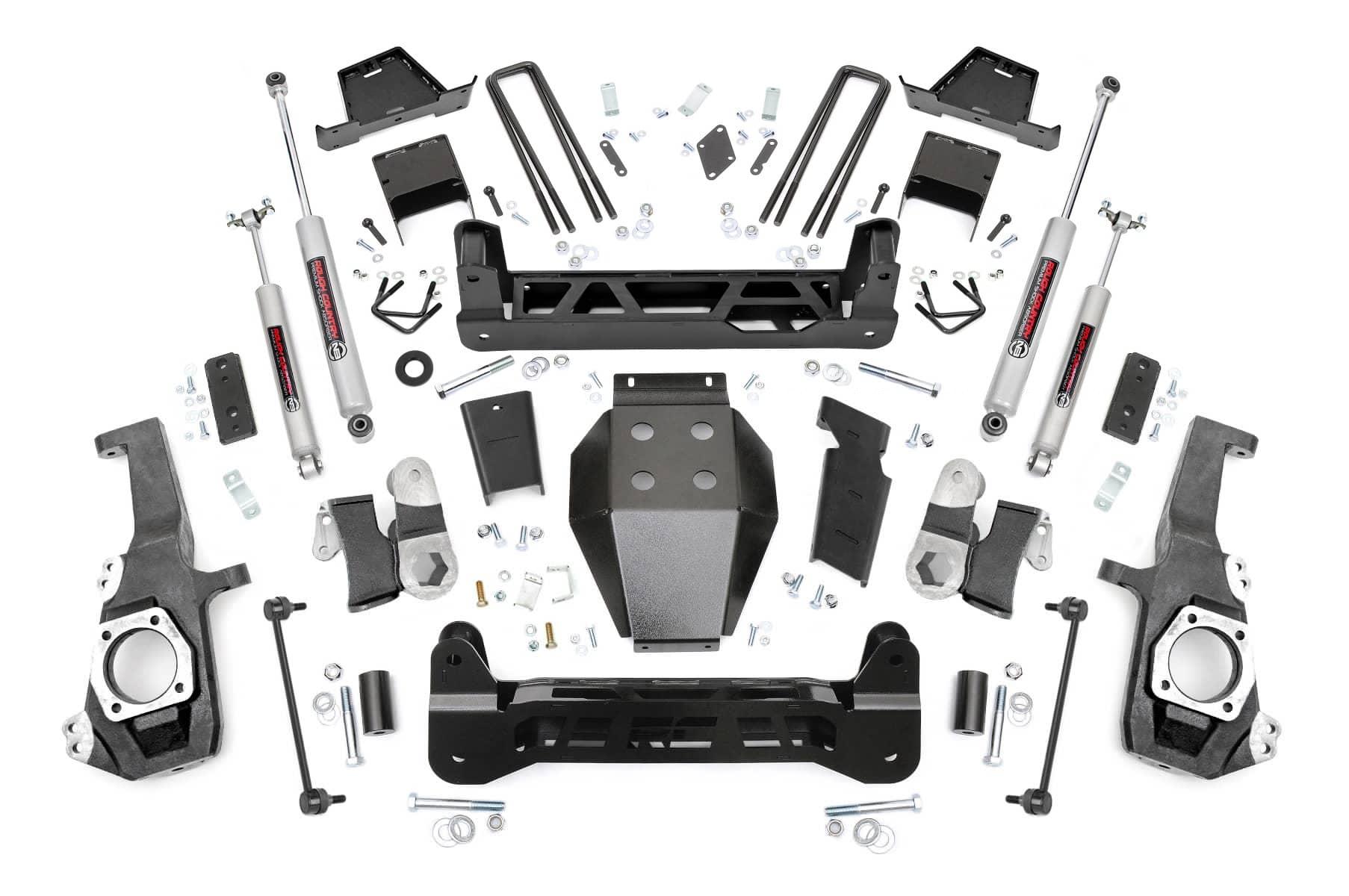 Rough Country 10130A 7" LIFT KIT 20-26 GM HD W/O OVERLOADS (EXC AT4X/ZR2) Rough Country 10130A