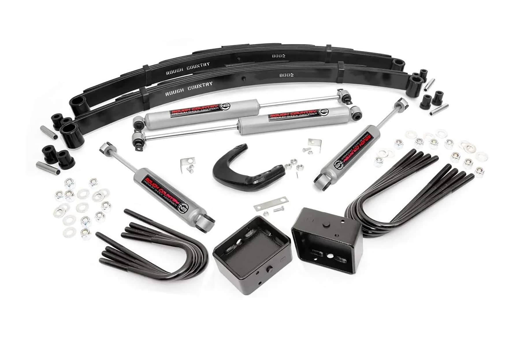 Rough Country 11530 4 Inch Lift Kit | RR Blocks | Chevy/GMC C10/K10 C15/K15 Truck/Jimmy (73-76) Rough Country 11530