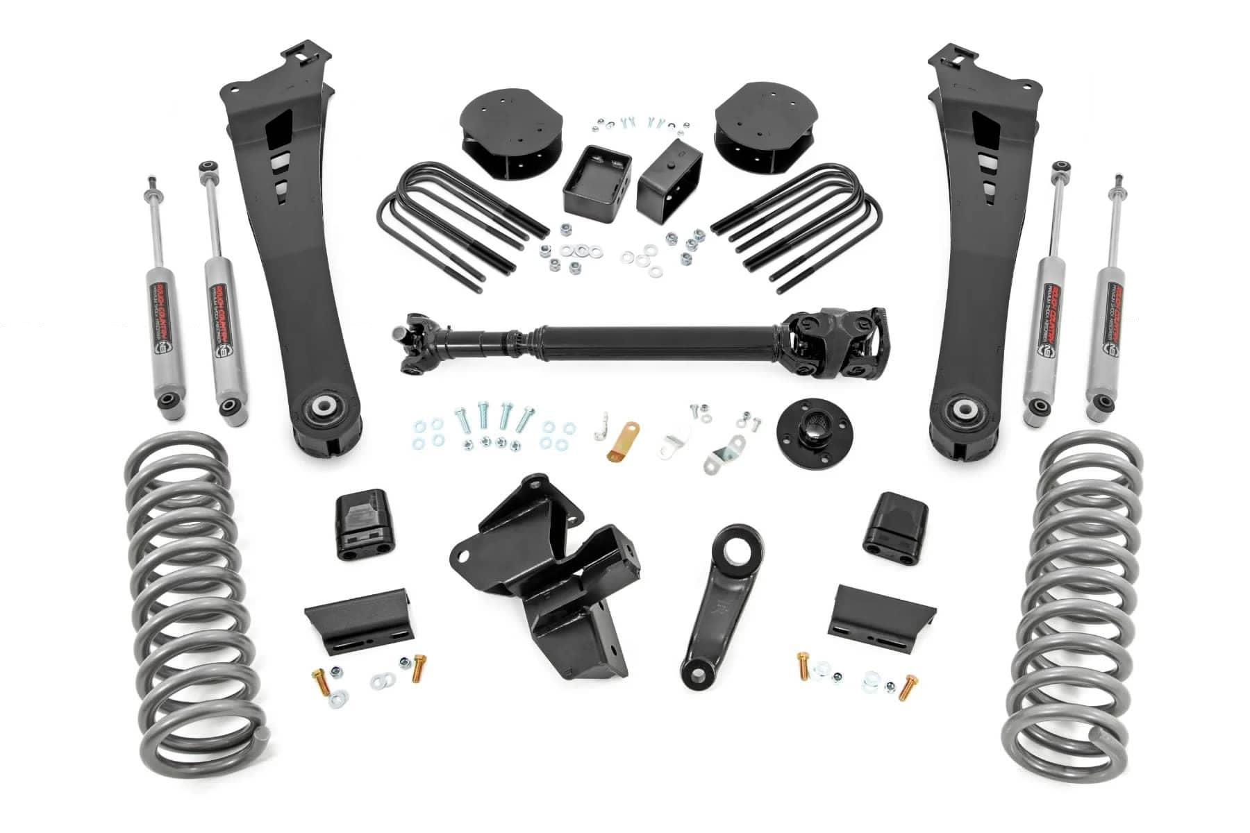 Rough Country 35230 5" LIFT KIT W/ FR D/S & 10 BOLT T-CASE 25-26 RAM 3500 4WD (EXC POWER WAGON) Rough Country 35230