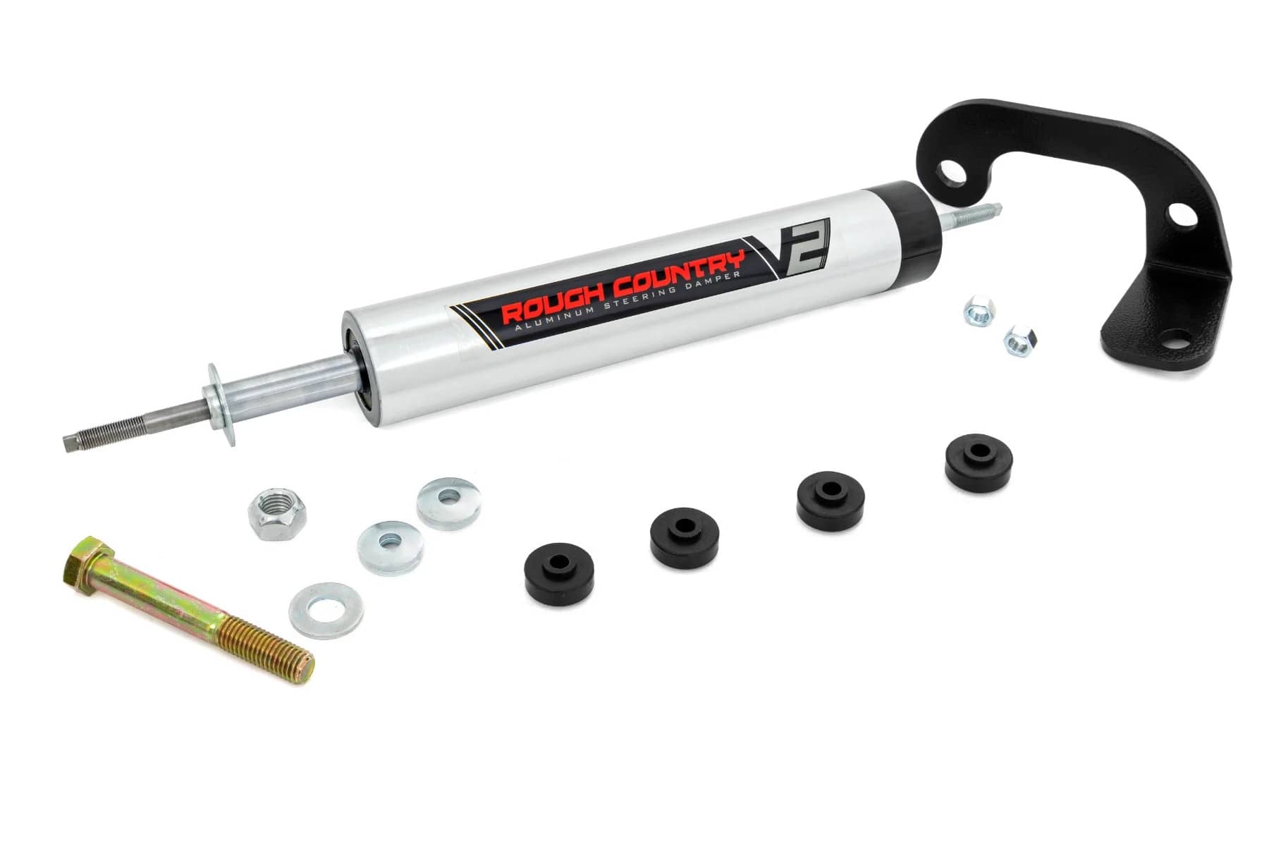 Rough Country 8737170 V2 STEERING STABILIZER 88-98 GM 1500 WITH ROUGH COUNTRY 4-6" LIFT Rough Country 8737170