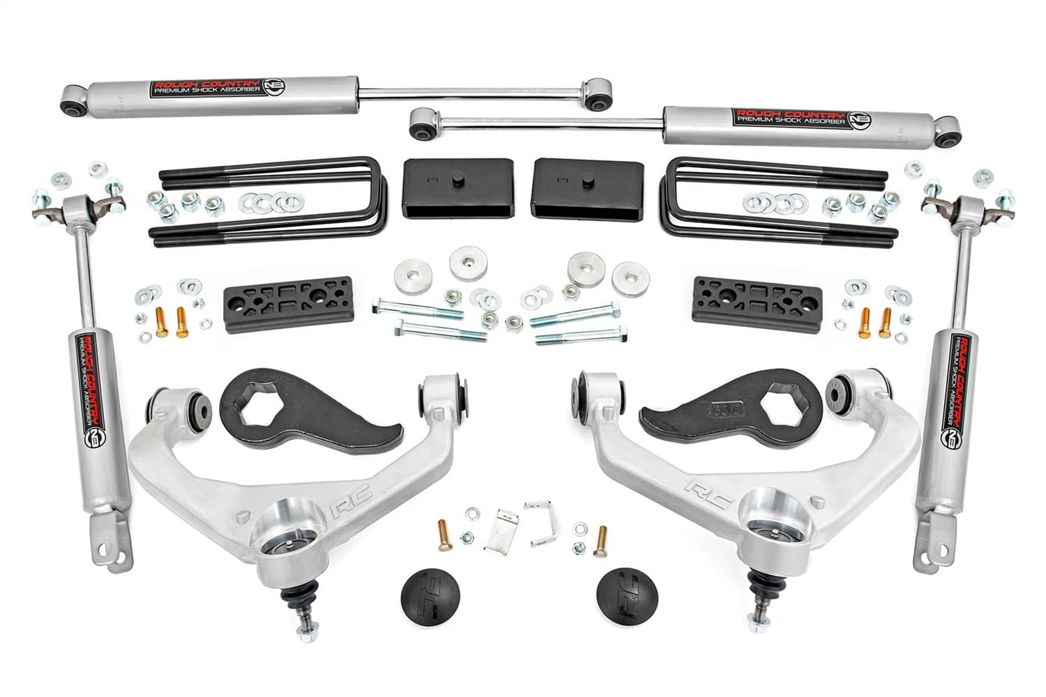 Rough Country 95830 3" LIFT KIT W/ N3 SHOCKS 20-26 GM HD W/O OVERLOADS (EXC AT4X/ZR2) Rough Country 95830