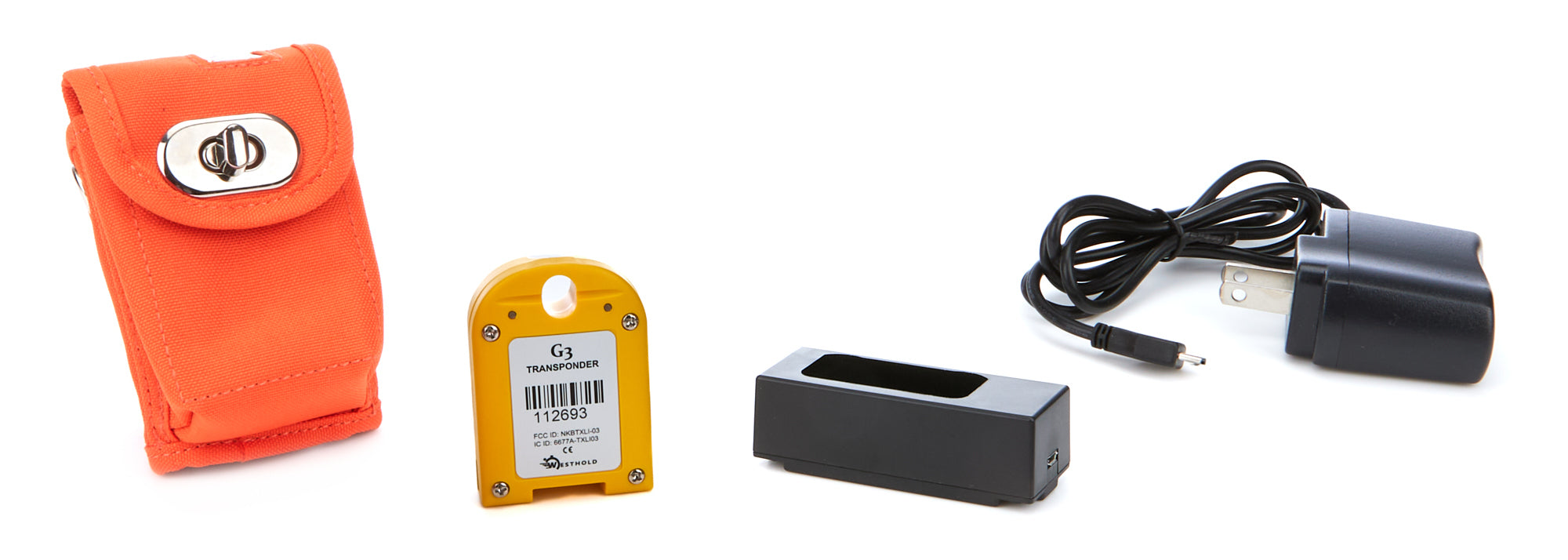 Raceciever G3XRECHGPK Transponder Package G3 w/mnt Pouch & Charger Raceciever G3XRECHGPK