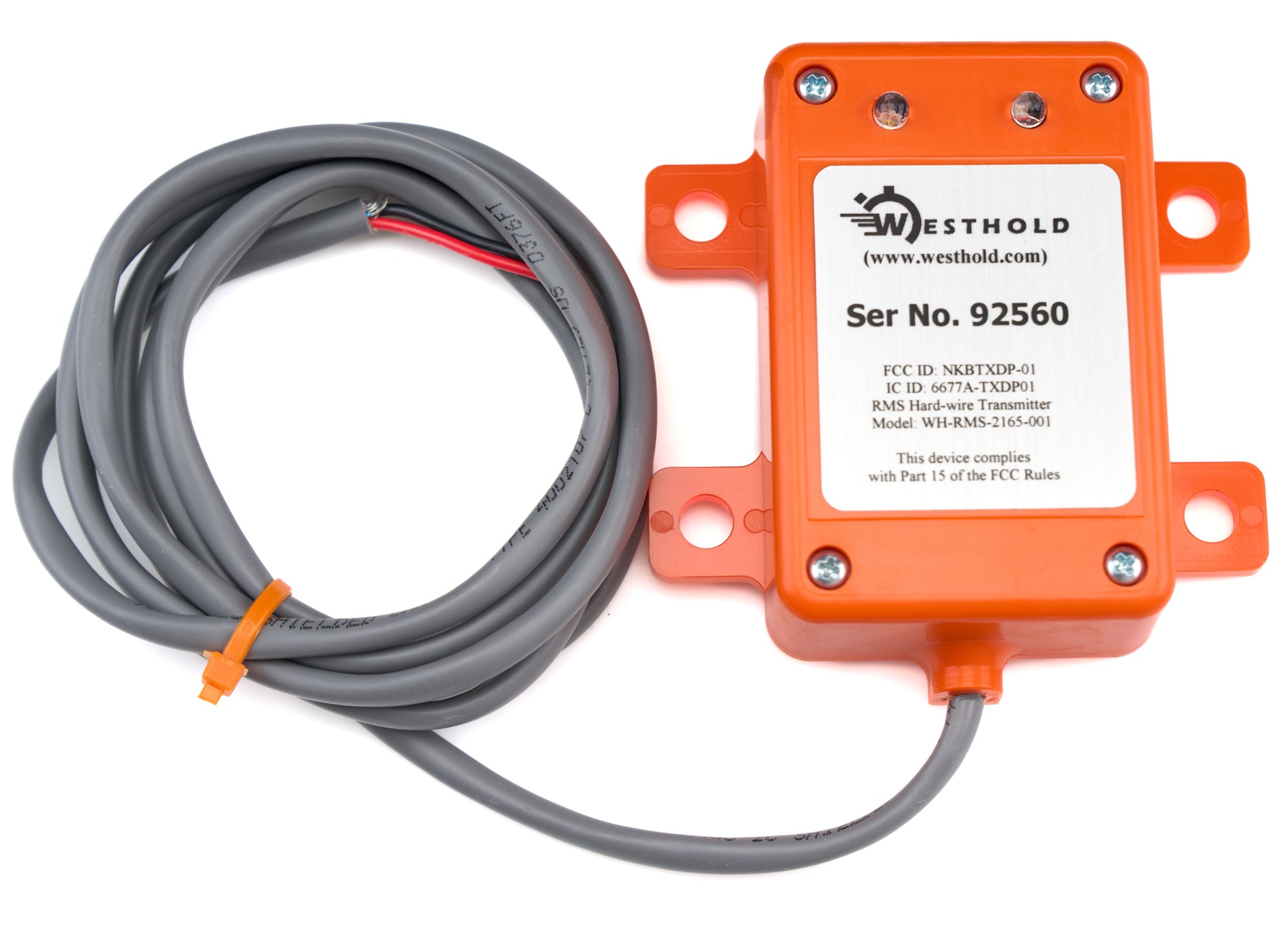 Raceciever TXHW Transponder Westhold 12V Hardwired Raceciever TXHW