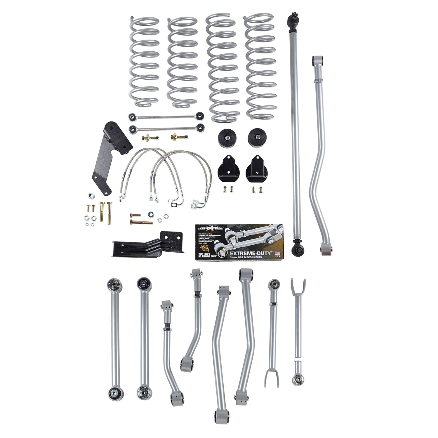 Rubicon Express RE7124 Super-Flex Suspension Lift Kit; 4.5 in. Lift; Rubicon Express RE7124