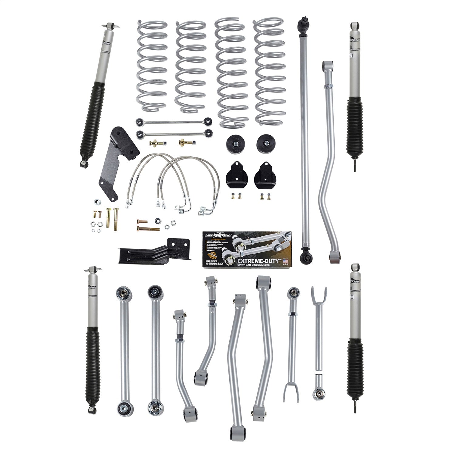 Rubicon Express RE7124M Super-Flex Suspension Lift Kit w/Shocks Rubicon Express RE7124M
