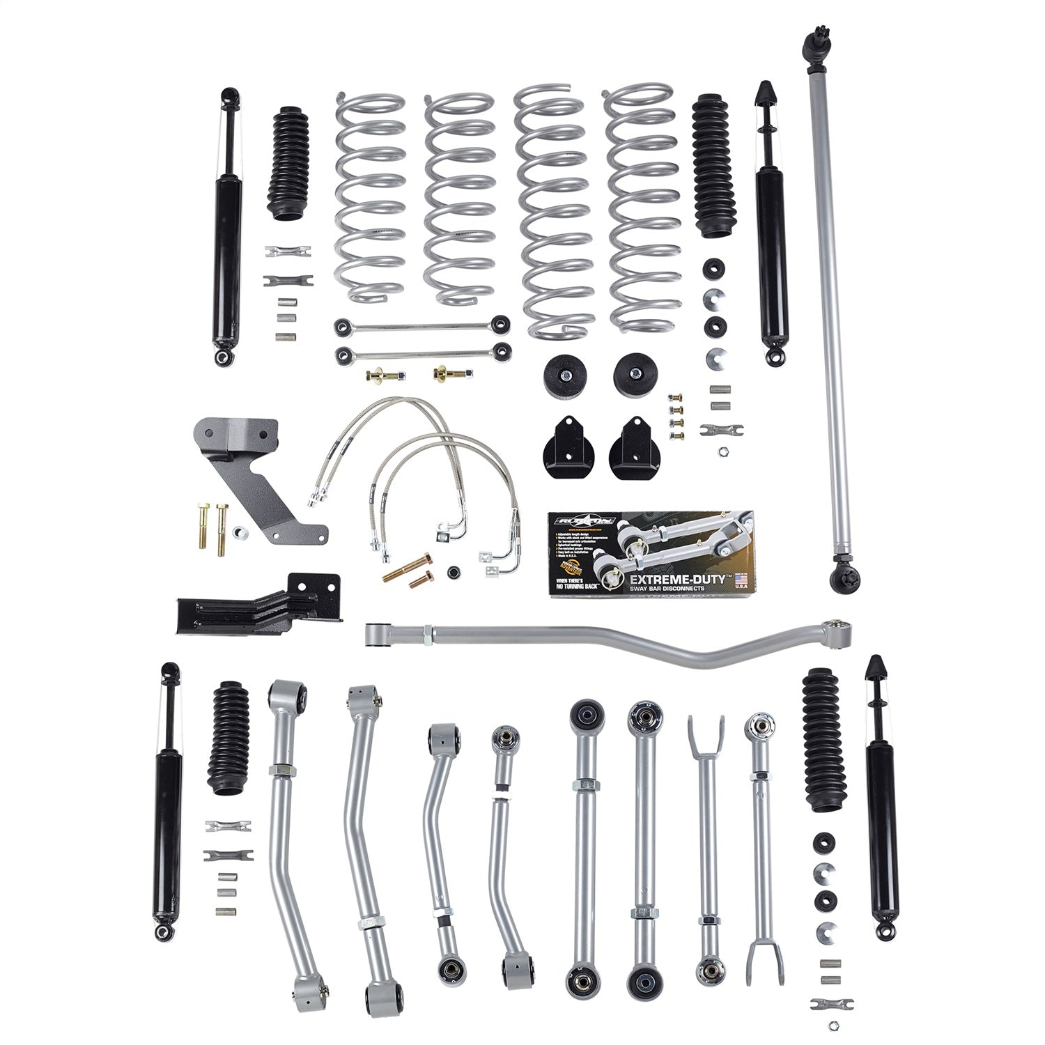 Rubicon Express RE7128T Super-Flex Suspension Lift Kit w/Shocks Rubicon Express RE7128T