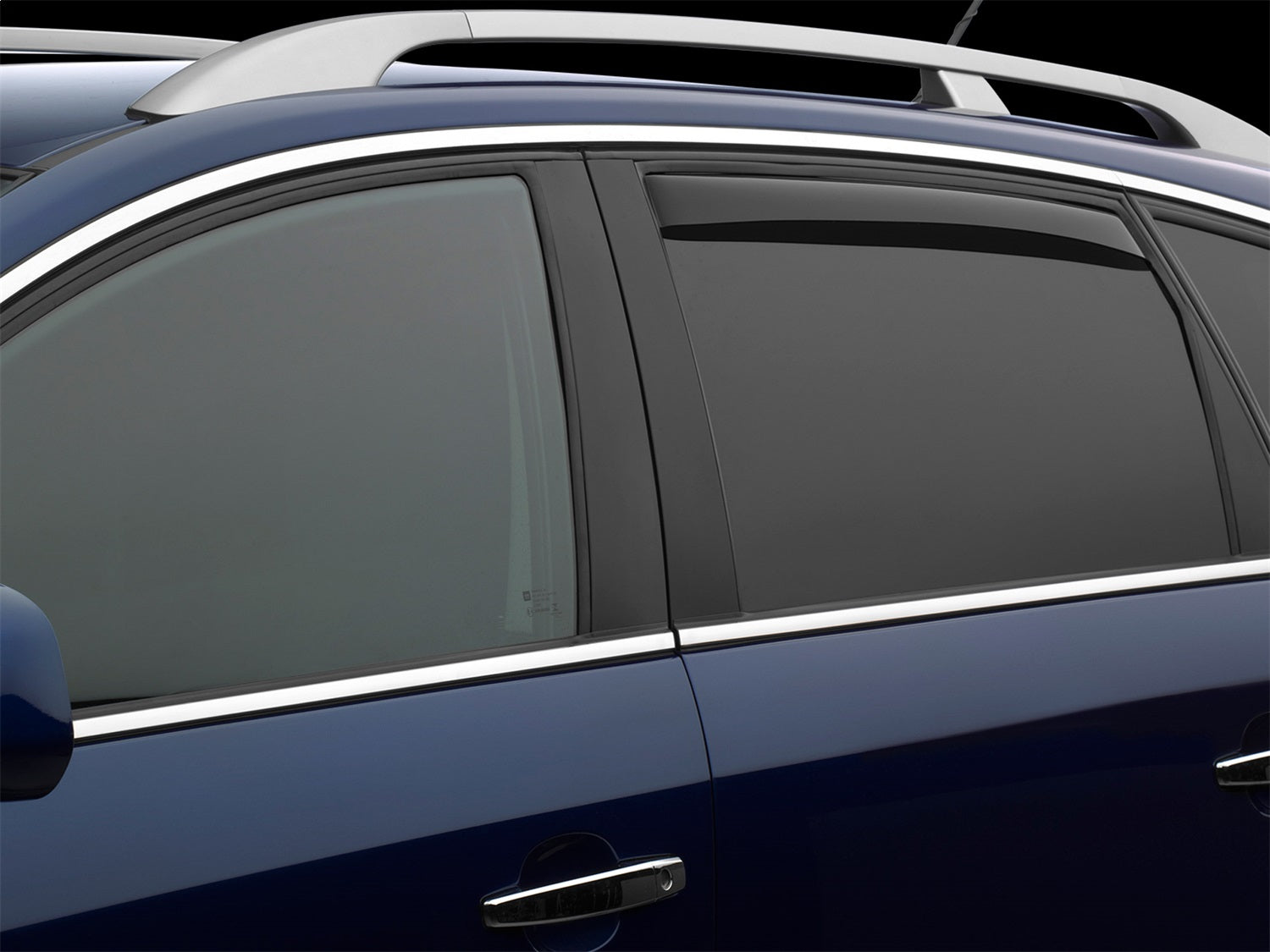 Weathertech 831052IM Side Window Deflector; Rear; Dark Tint; Weathertech 831052IM