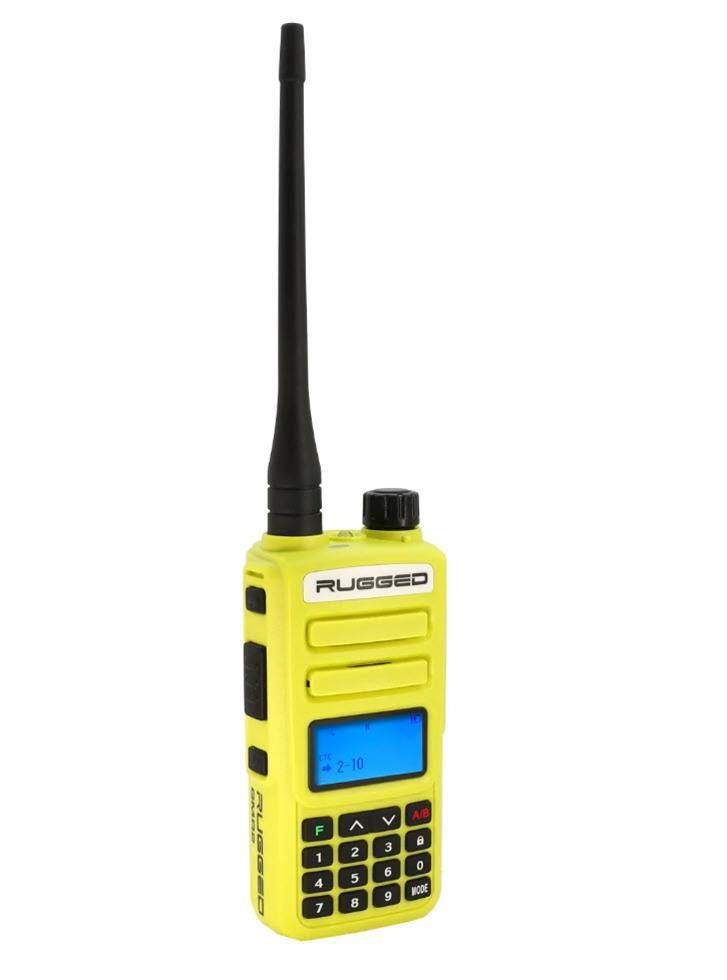 Rugged Radios GMR2-PLUS-HV GMRS / FRS Handheld Radio Safety Yellow Rugged Radios GMR2-PLUS-HV