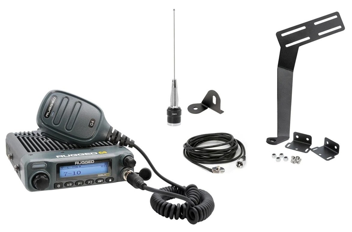 Rugged Radios JK2-G4 GMRS Mobile Radio Kit Jeep Wrangler 2011-18 Rugged Radios JK2-G4