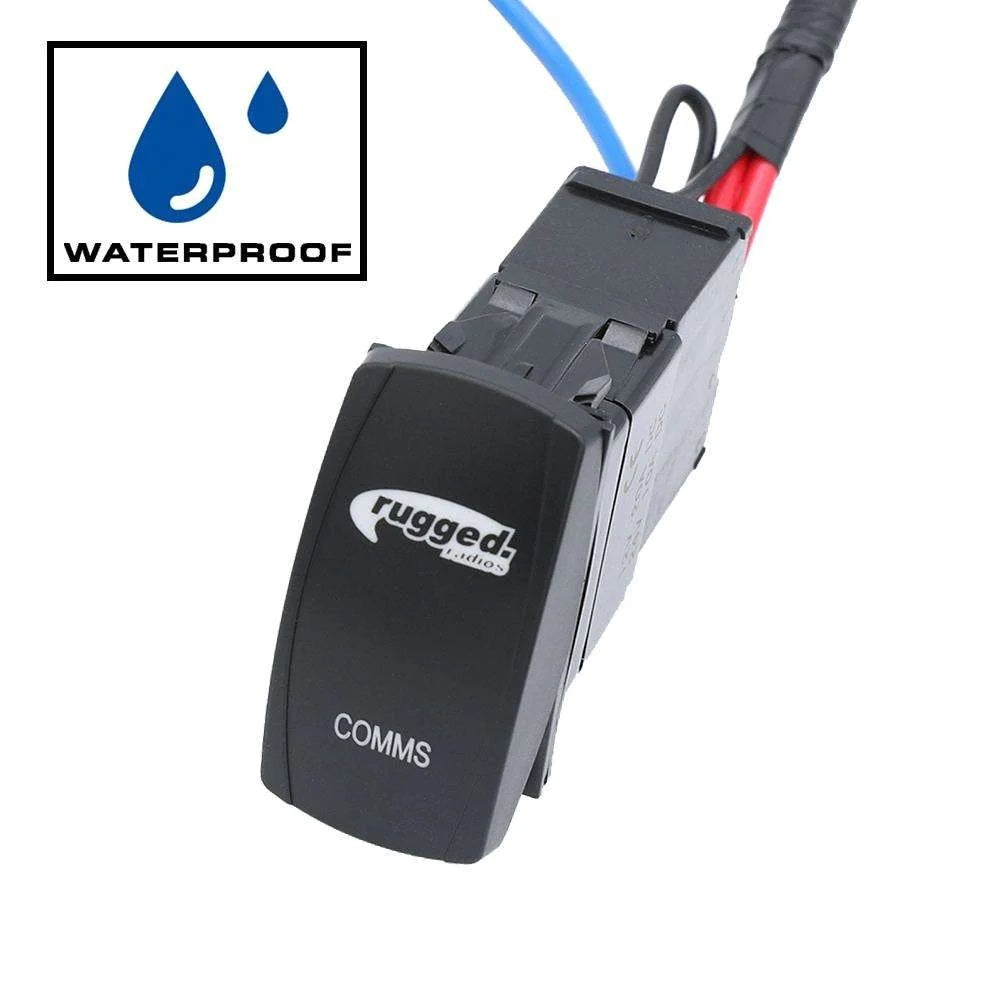 Rugged Radios PH-MS-WP Rocker Switch Waterproof w/Harness GMR25 Rugged Radios PH-MS-WP