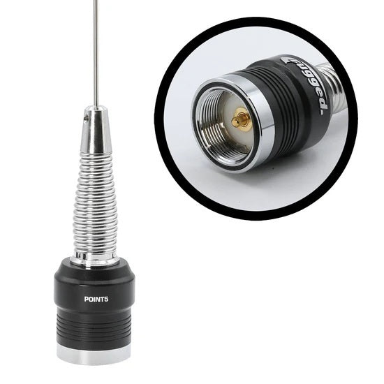 Rugged Radios POINT5 Antenna GMRS & UHF Whip Rugged Radios POINT5