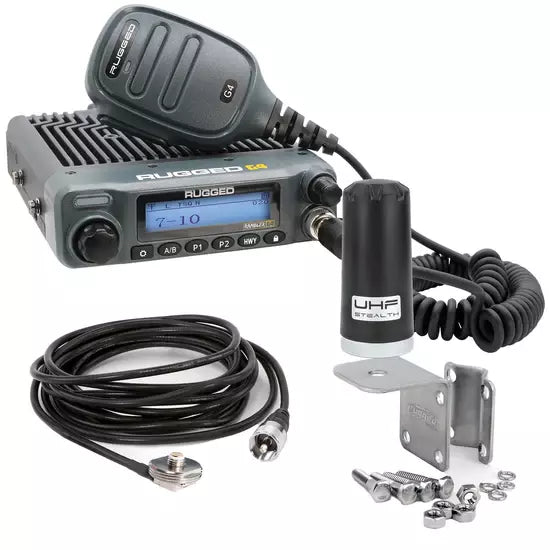 Rugged Radios RKL-G4 GMRS Mobile Radio Kit Rambler G4 w/Stealth Ant Rugged Radios RKL-G4