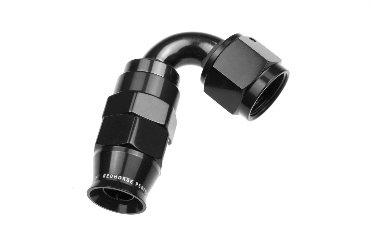 Redhorse Performance 1220-12-2 12AN 120 Degree PTFE Reusable Hose End Black Redhorse Performance 1220-12-2