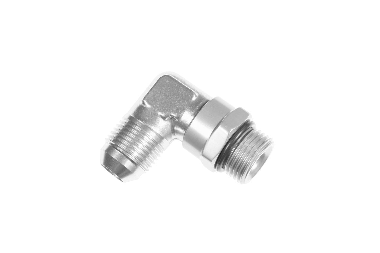 Redhorse Performance 1690-06-06-5 6AN Male to 6AN ORB Male Swivel 90deg Clear Redhorse Performance 1690-06-06-5