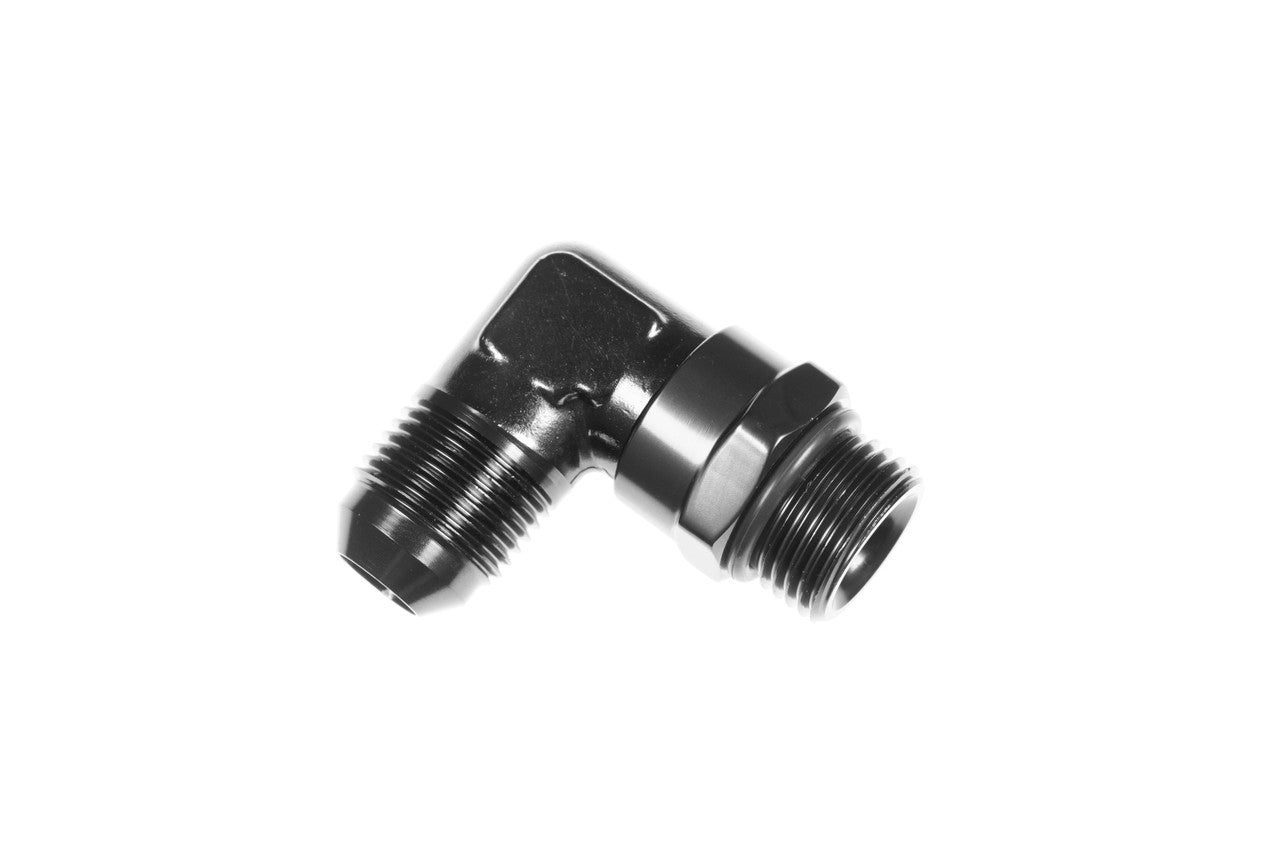 Redhorse Performance 1690-08-08-2 8an Male to 8an ORB Male Swivel 90-Deg Black Redhorse Performance 1690-08-08-2