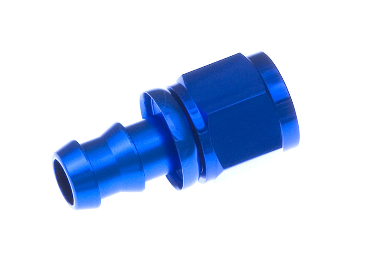 Redhorse Performance 2000-06-1 6AN Push Lock Hose End Str Blue Redhorse Performance 2000-06-1