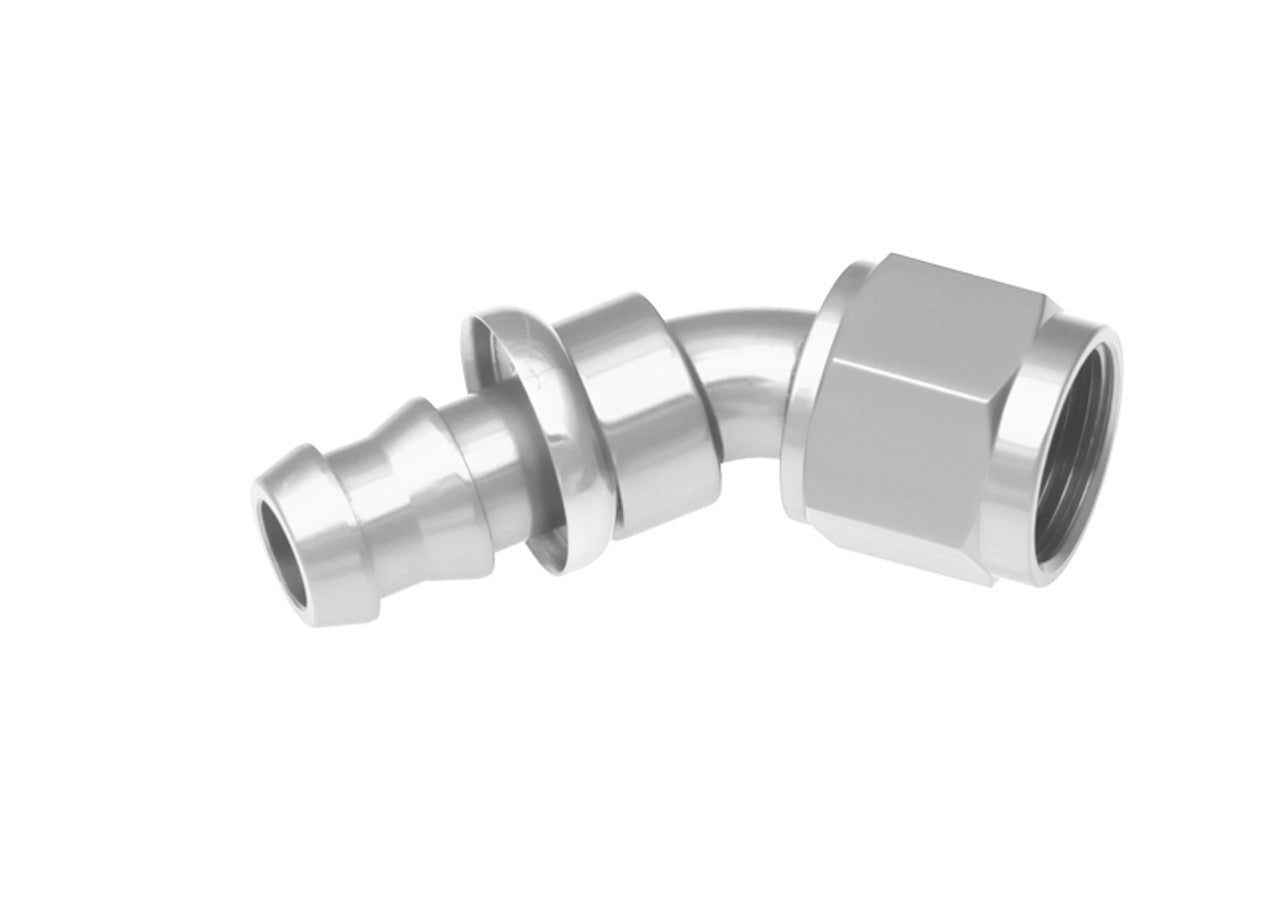 Redhorse Performance 2045-06-5 6AN 45 Degree AN Push Lock Hose End Clear Redhorse Performance 2045-06-5