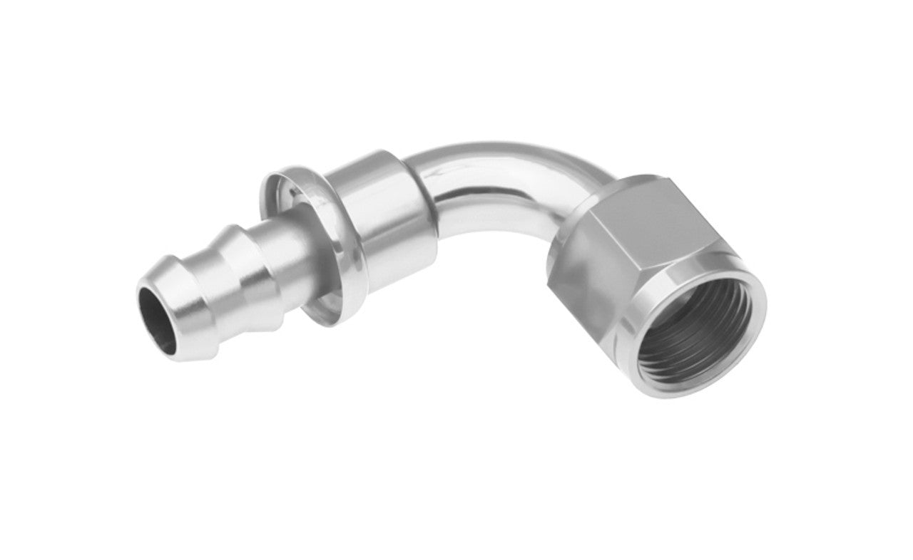 Redhorse Performance 2090-06-5 6AN Push Lock Hose End s- Clear 90 Redhorse Performance 2090-06-5