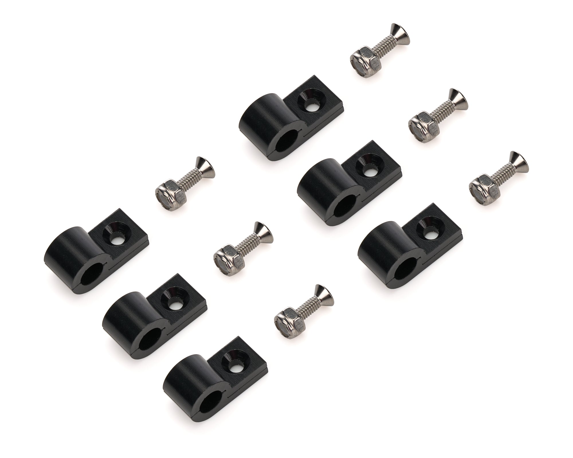 Redhorse Performance 320-516-2 5/16in Black Aluminum Line Clamps 6/pkg Redhorse Performance 320-516-2