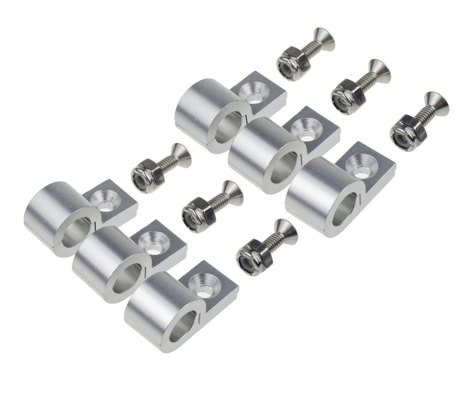 Redhorse Performance 320-516-5 5/16in Polished Aluminum Line Clamps 6/pkg Redhorse Performance 320-516-5