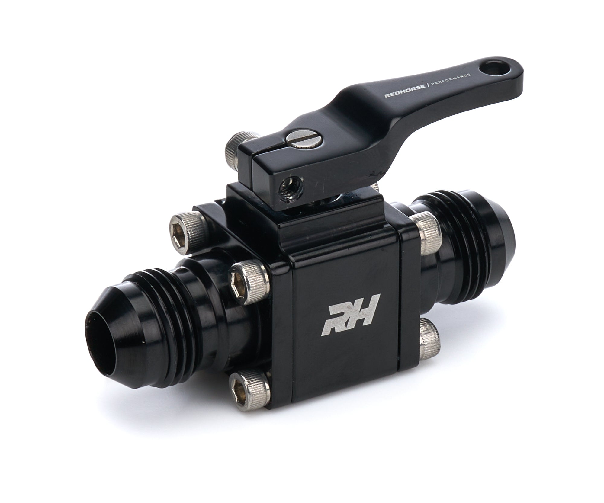 Redhorse Performance 4675-08-08-2 Inline Shut Off Valve 8AN Male Inlet/Outlet Redhorse Performance 4675-08-08-2