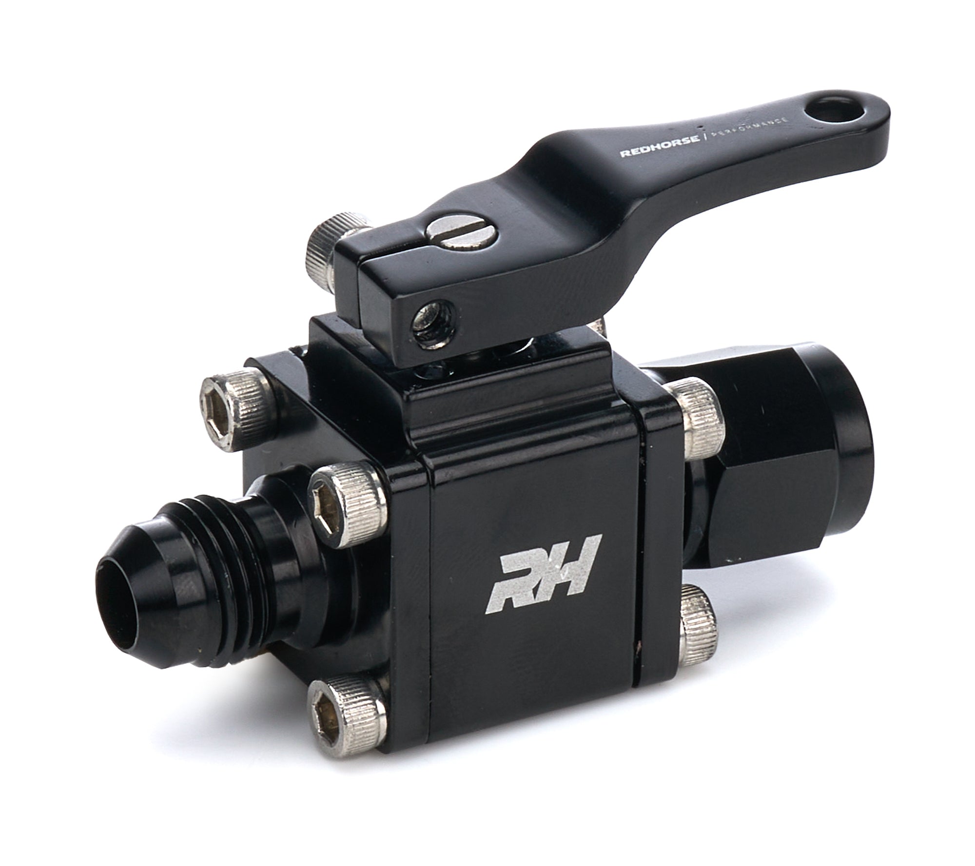 Redhorse Performance 4676-06-06-2 Inline Shut Off Valve 6AN Female Inlet/Outlet Redhorse Performance 4676-06-06-2