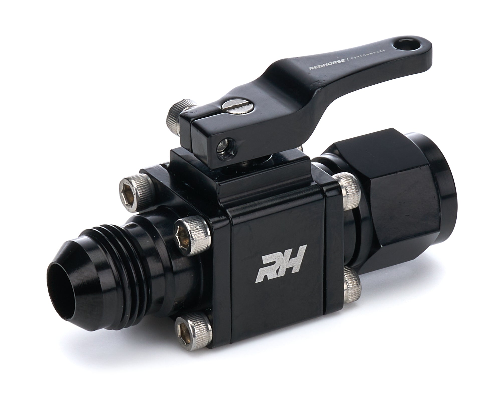 Redhorse Performance 4676-08-08-2 Inline Shut Off Valve 8AN Female Inlet/Outlet Redhorse Performance 4676-08-08-2