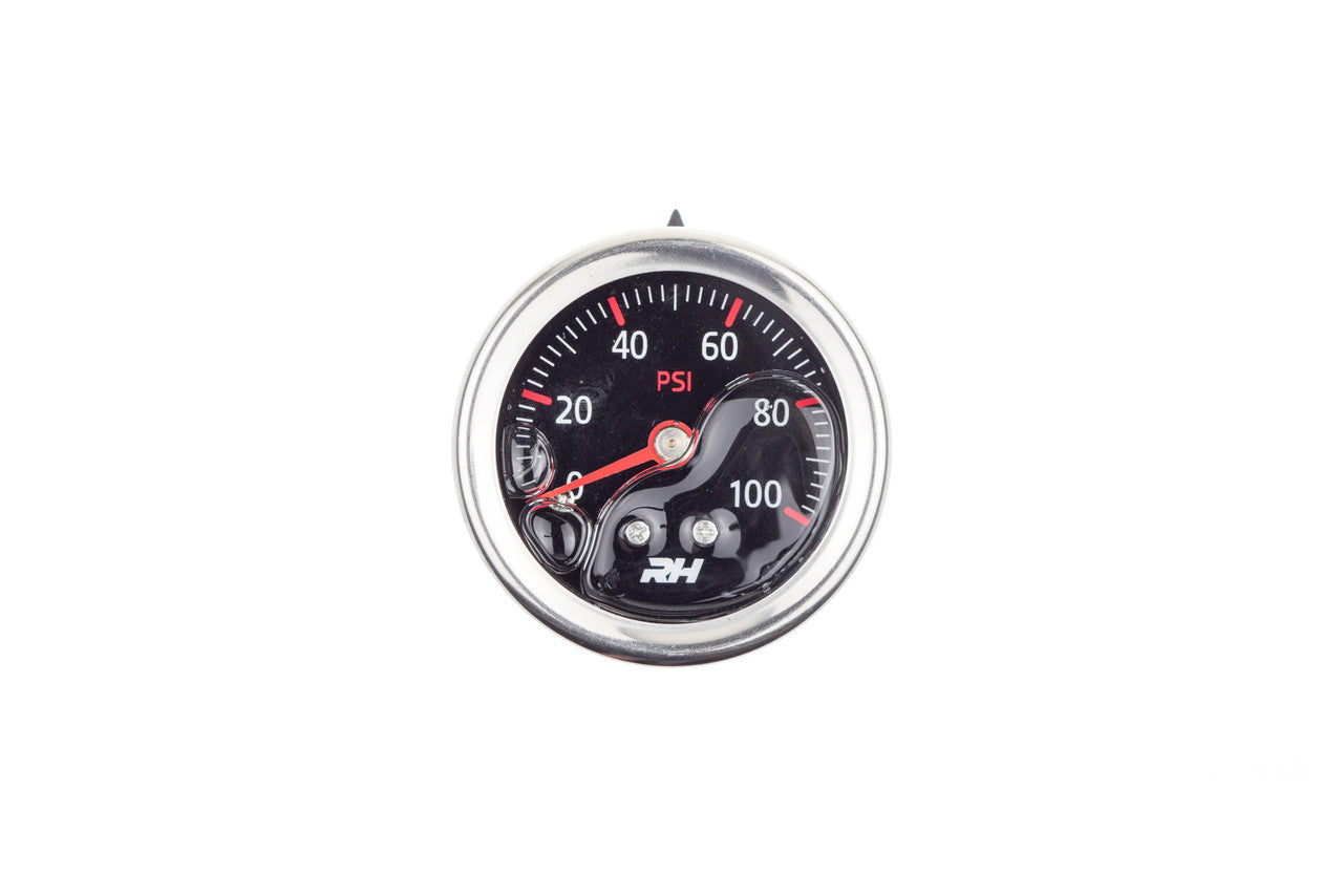 Redhorse Performance 5001-100-3 Fuel Pressure Gauge Red Redhorse Performance 5001-100-3