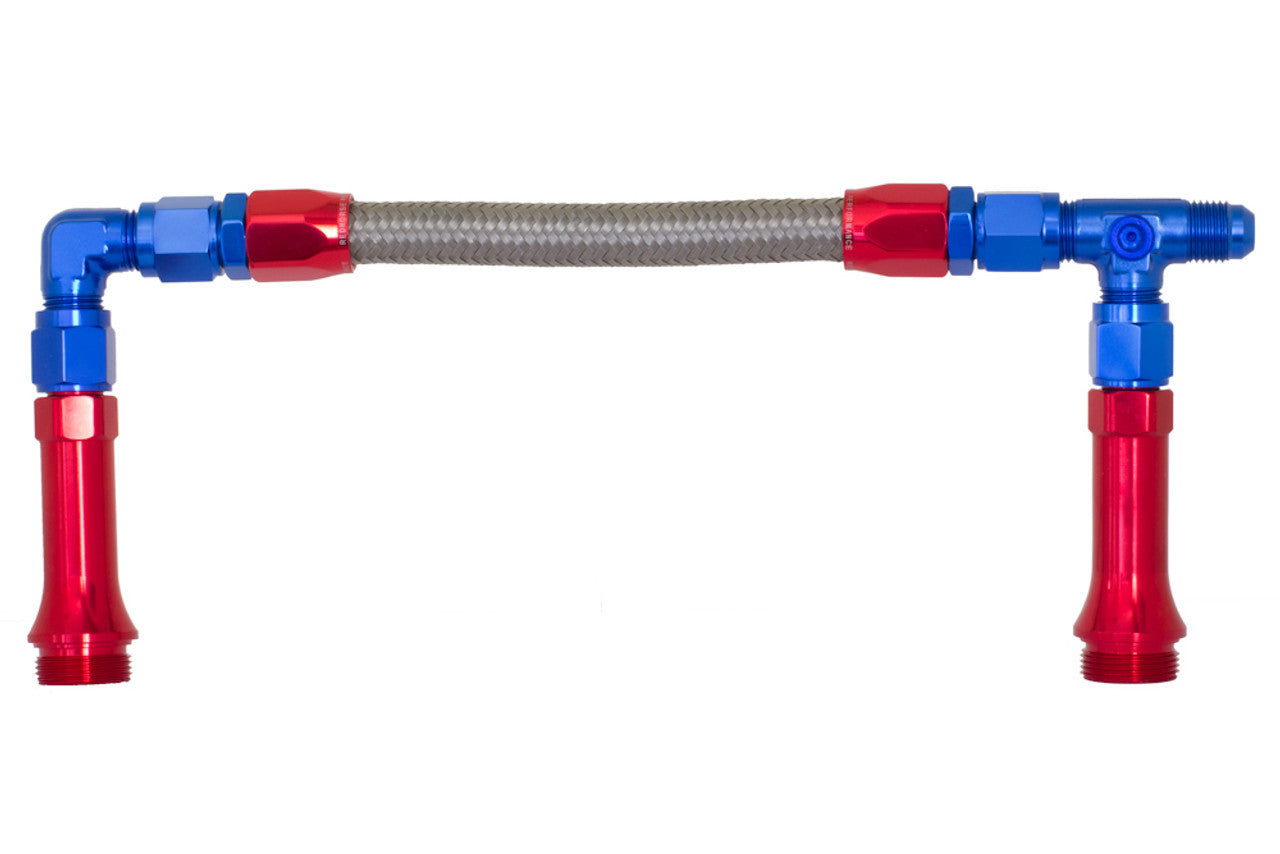 Redhorse Performance 5150-06-1 6AN Dual Feed Carb Kit Blue Redhorse Performance 5150-06-1