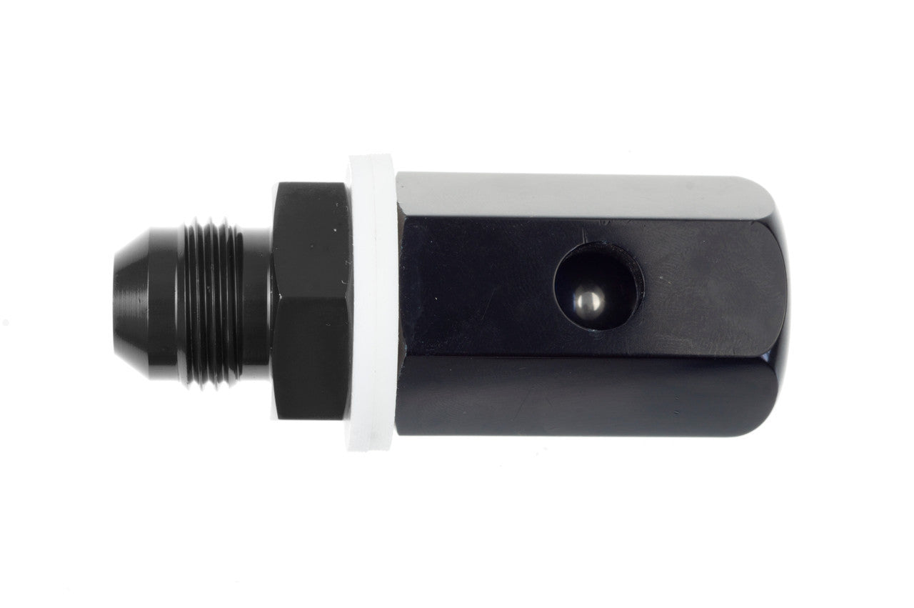 Redhorse Performance 566-06-2 6an Male Roll Over Vent Valve - Black Redhorse Performance 566-06-2