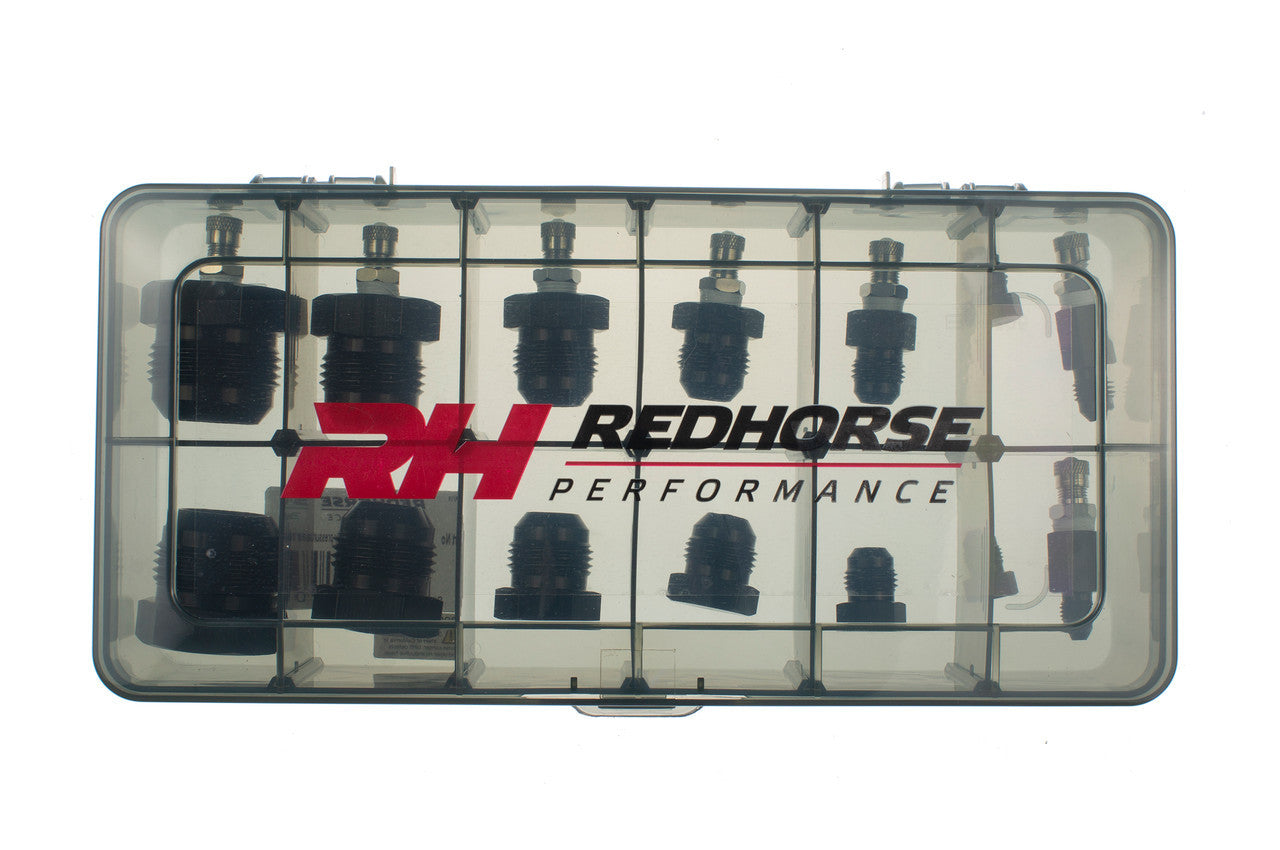 Redhorse Performance 5666-2 Pressure Test Kit AN Hose Assembly - Black Redhorse Performance 5666-2