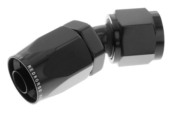Redhorse Performance 6030-06-2 6AN 30Deg Female Alum Hose End Black Redhorse Performance 6030-06-2