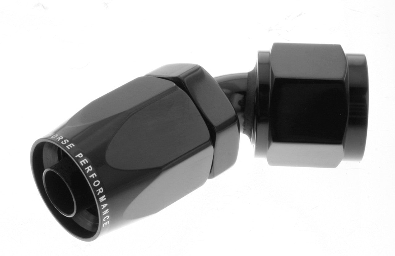 Redhorse Performance 6045-06-2 6AN Non-Swivel Hose En ds Black 45 Redhorse Performance 6045-06-2