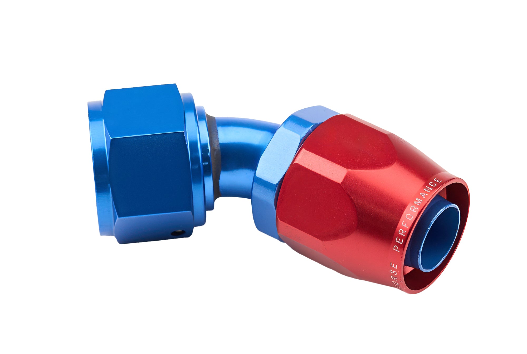 Redhorse Performance 6045-12-1 12AN 45Deg FM Hose End Aluminum Red Blue Redhorse Performance 6045-12-1