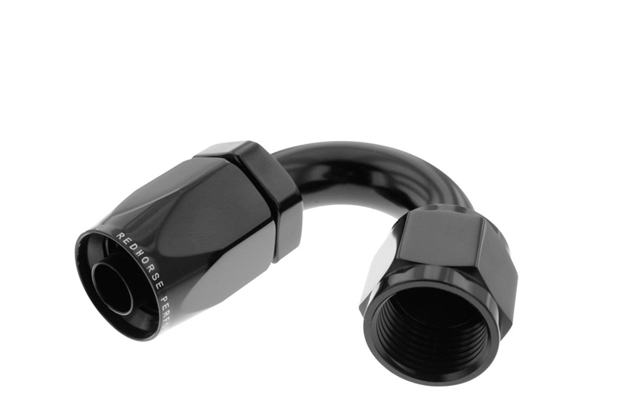 Redhorse Performance 6150-10-2 10AN 150Deg Female Alum Hose End Black Redhorse Performance 6150-10-2