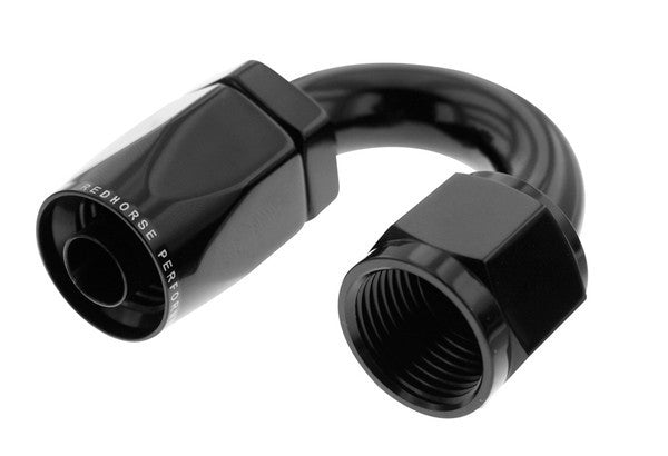 Redhorse Performance 6180-06-2 6AN 180Deg Female Alum Hose End Black Redhorse Performance 6180-06-2