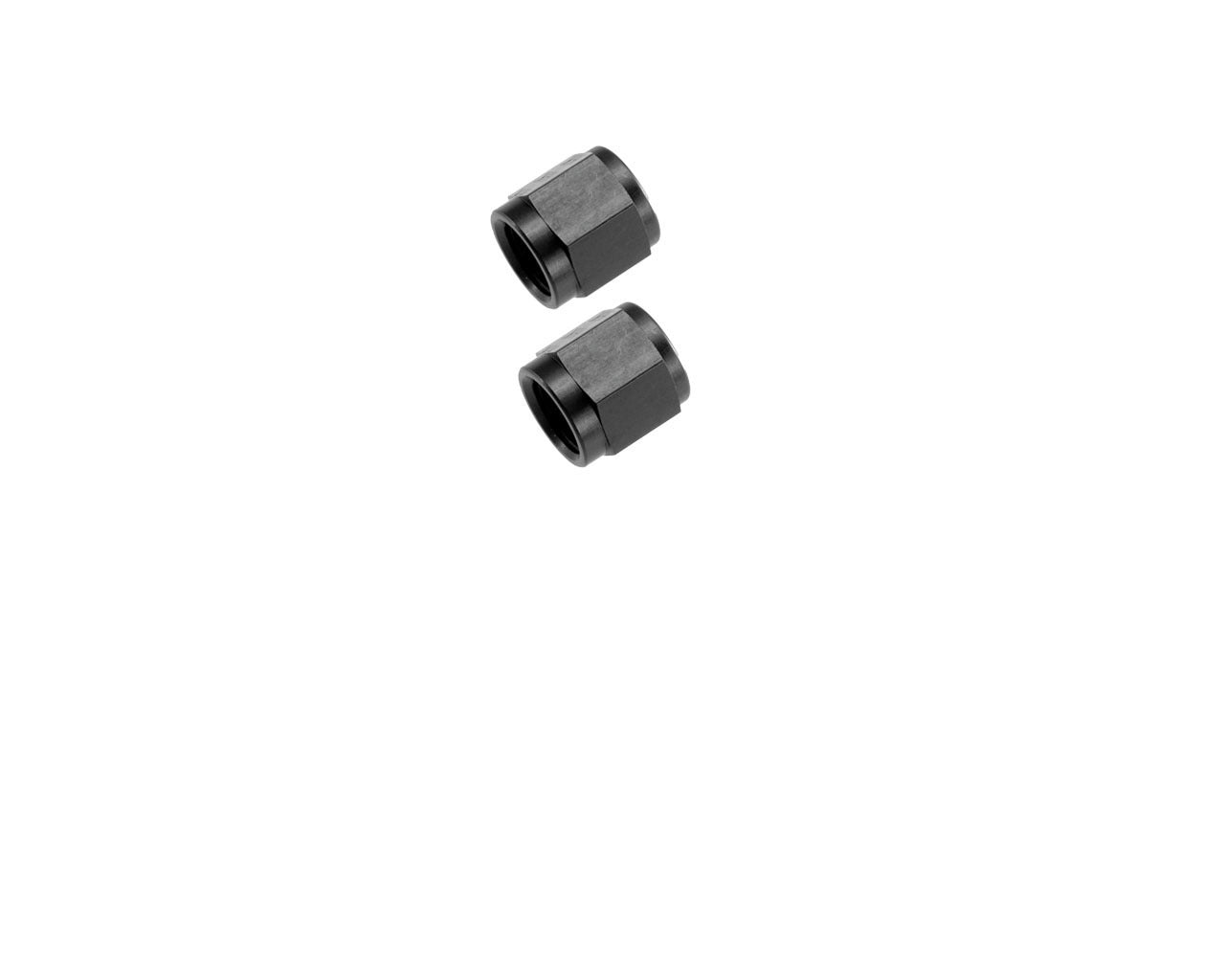Redhorse Performance 818-08-2 8AN Aluminum Tube Nut 1/2in Hard Line 2pcs BLK Redhorse Performance 818-08-2