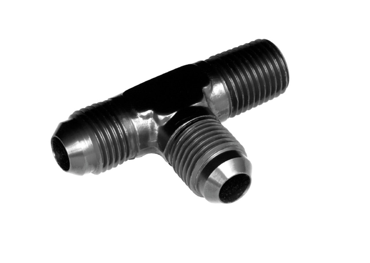 Redhorse Performance 826-04-02-2 4AN to 2AN(1/8) Tee With Thread On The Run Redhorse Performance 826-04-02-2