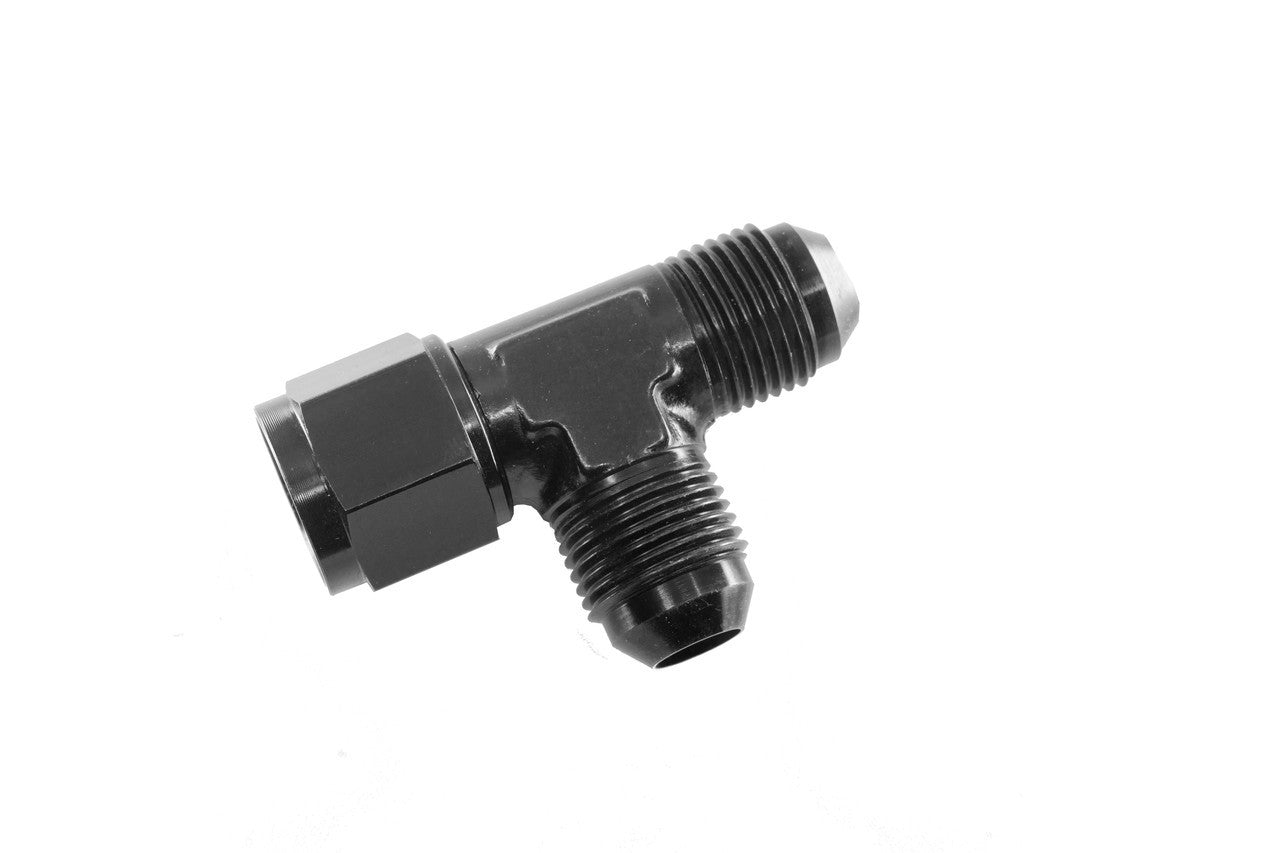 Redhorse Performance 828-10-2 10AN  Tee w/Female Swivel On-Run - Black Redhorse Performance 828-10-2