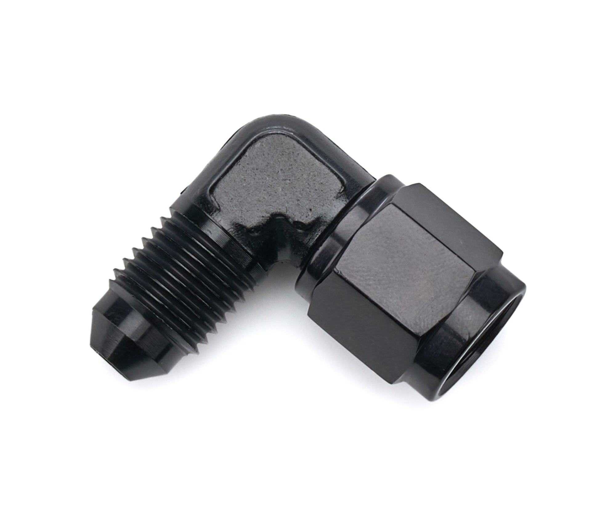Redhorse Performance 8290-04-04-2 4AN male to 4AN Female Fitting  90-Deg  Black Redhorse Performance 8290-04-04-2
