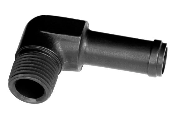 Redhorse Performance 842-04-02-2 1/4in Hose to 1/8in NPT Male 90Deg Black Redhorse Performance 842-04-02-2