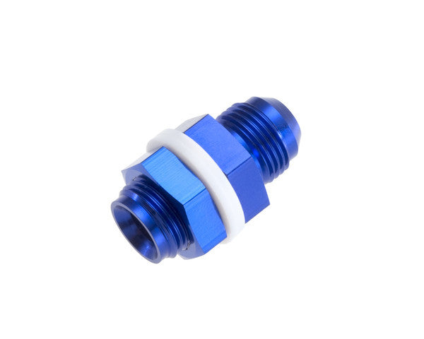 Redhorse Performance 8832-12-1 12AN High Flow Bulkhead w/Washers and Nuts Blue Redhorse Performance 8832-12-1