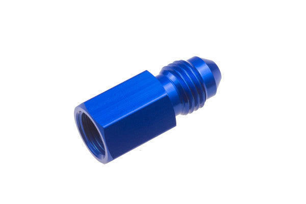 Redhorse Performance 9195-04-02-1 4AN Male to 1/8in NPT FM Gauge Adapter STR Blue Redhorse Performance 9195-04-02-1