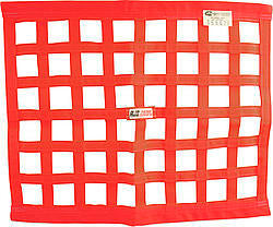 RJS 10000604 Ribbon Window Net 24x24 Red SFI RJS 10000604