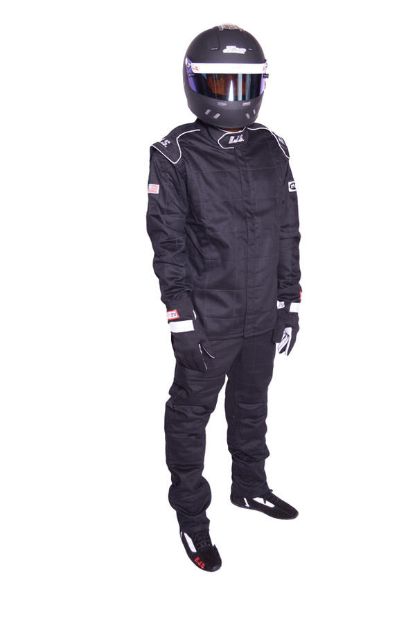 RJS 200440105 Pants Black Large SFI-3-2A/5 FR Cotton RJS 200440105