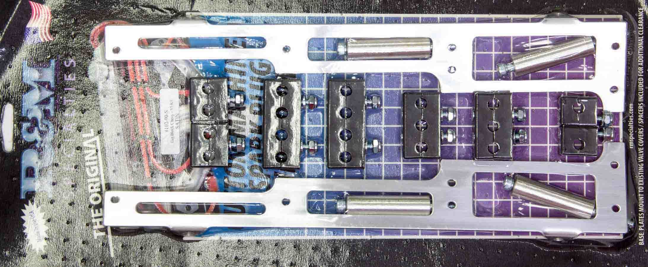 R and M Specialties 1102-90-S Spark Plug Wire Loom BBC Satin Vertical Style R and M Specialties 1102-90-S